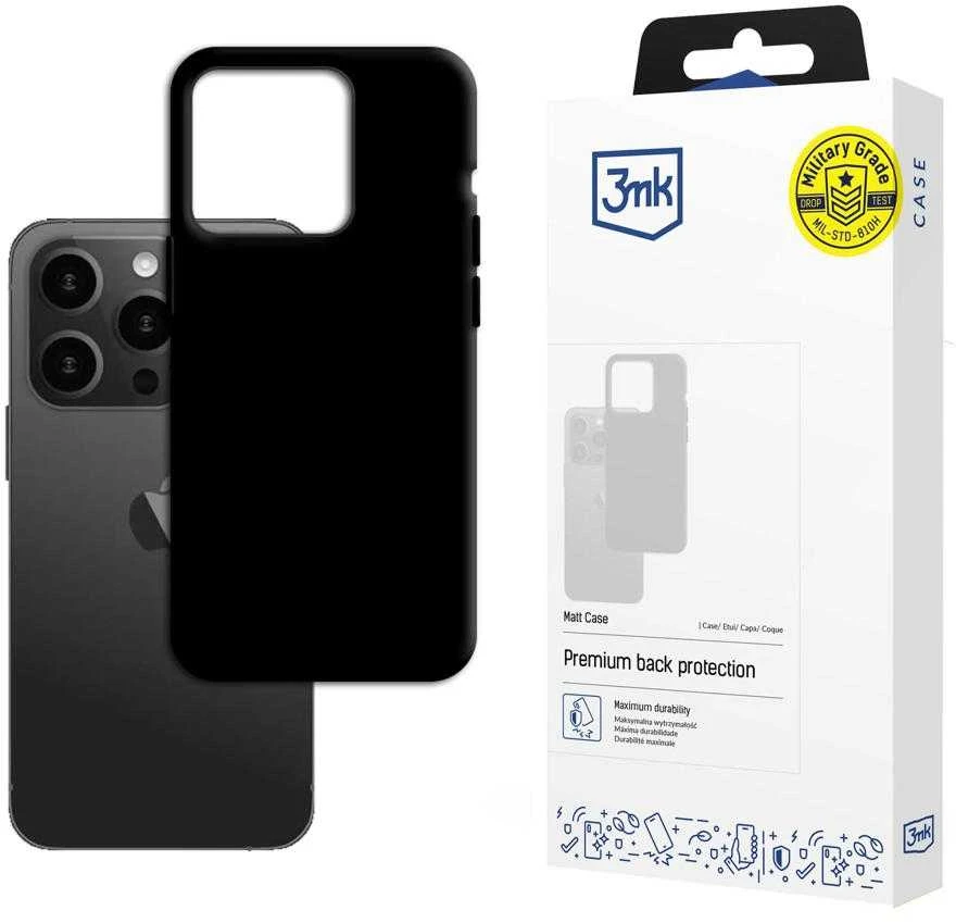 Dėklas 3mk Matt Case Apple iPhone 15 Pro juodas