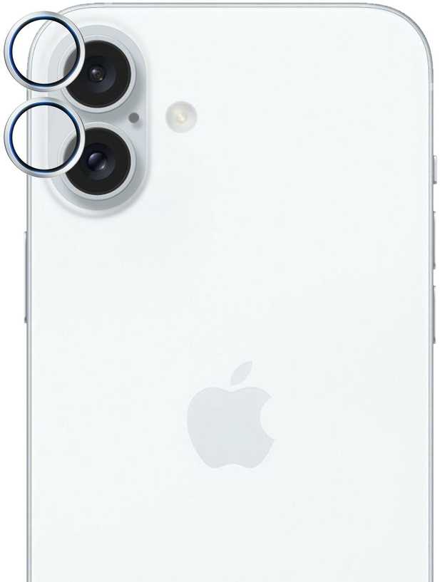 3mk Hardy Lens Protection Pro Kameros apsauga with Sidabrinis Frame Apple iPhone 16 / 16 Plus