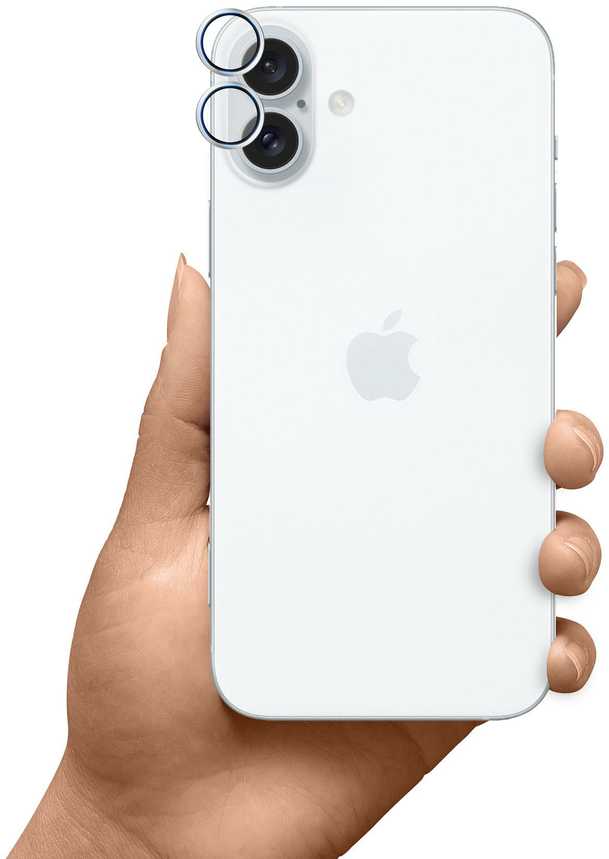3mk Hardy Lens Protection Pro Kameros apsauga with Sidabrinis Frame Apple iPhone 16 / 16 Plus