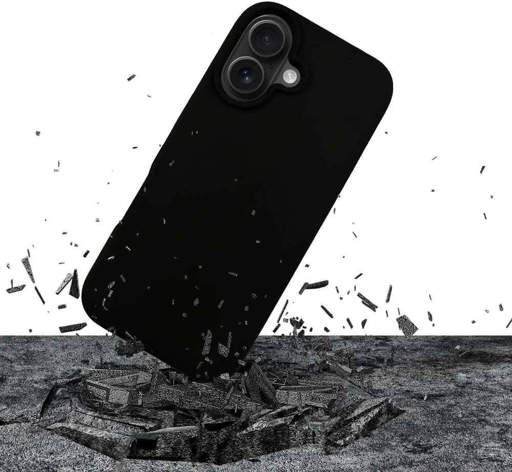 3mk silikoninis Apple iPhone 16 - dėklas telefonui juodos spalvos