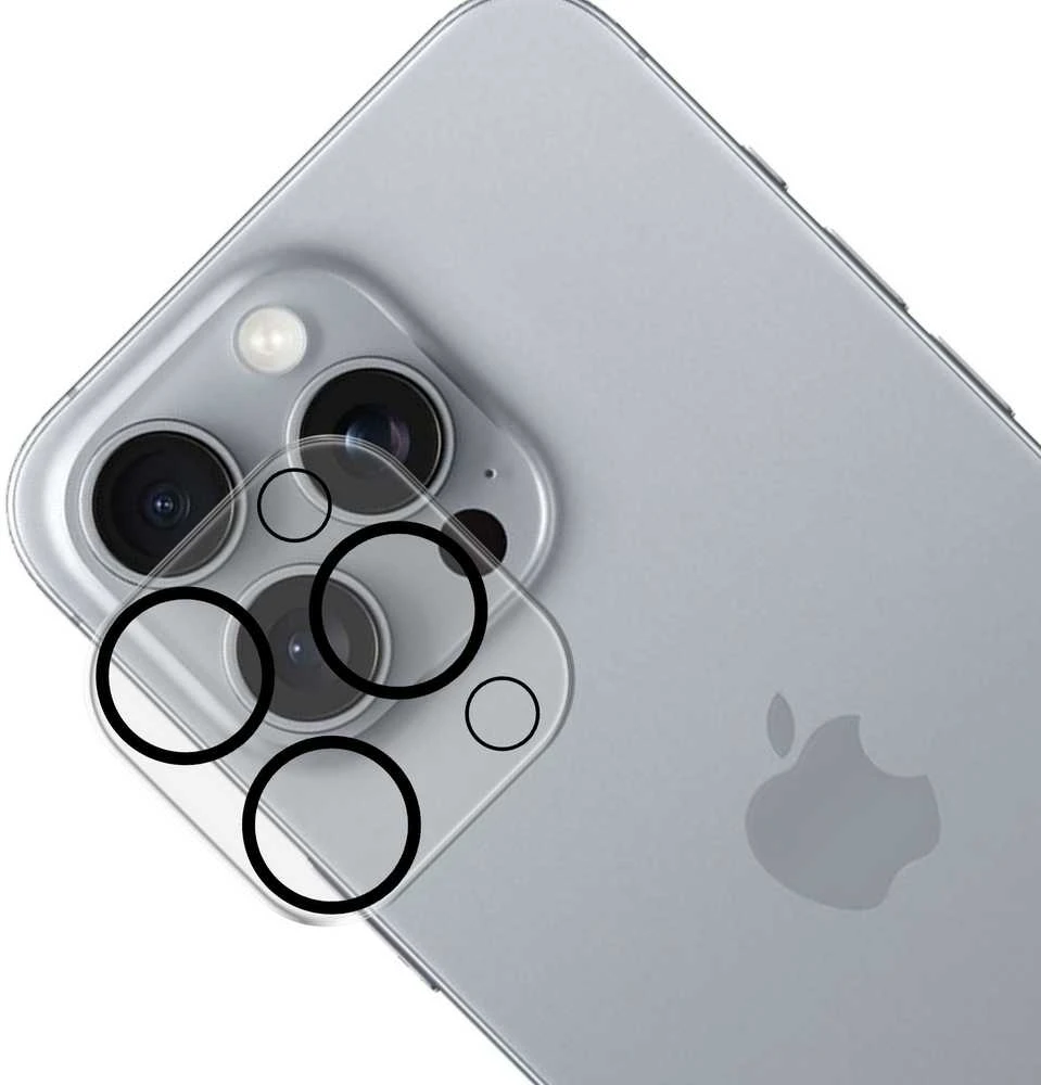 Apsauginis stikliukas kamerai 3mk Lens Pro Apple iPhone 16 Pro/16 Pro Max juodas