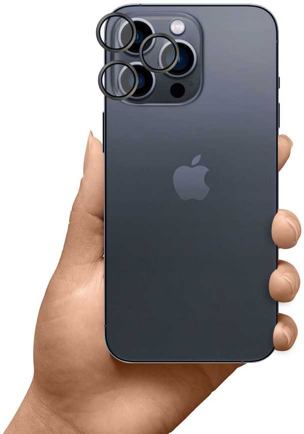 3mk Hardy Lens Protection Pro Kameros apsauga su titano rėmeliu Apple iPhone 16 Pro / 16 Pro Max