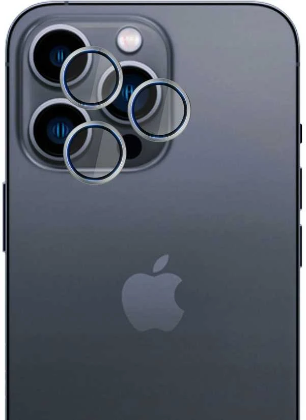 3mk Hardy Lens Protection Pro Kameros apsauga with Sidabrinis Frame Apple iPhone 16 Pro / 16 Pro Max