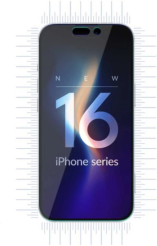 3MK „FlexibleGlass“ hibridinis stiklinis sijonas „Apple“ ir „iPhone 16 Pro“ telefonams