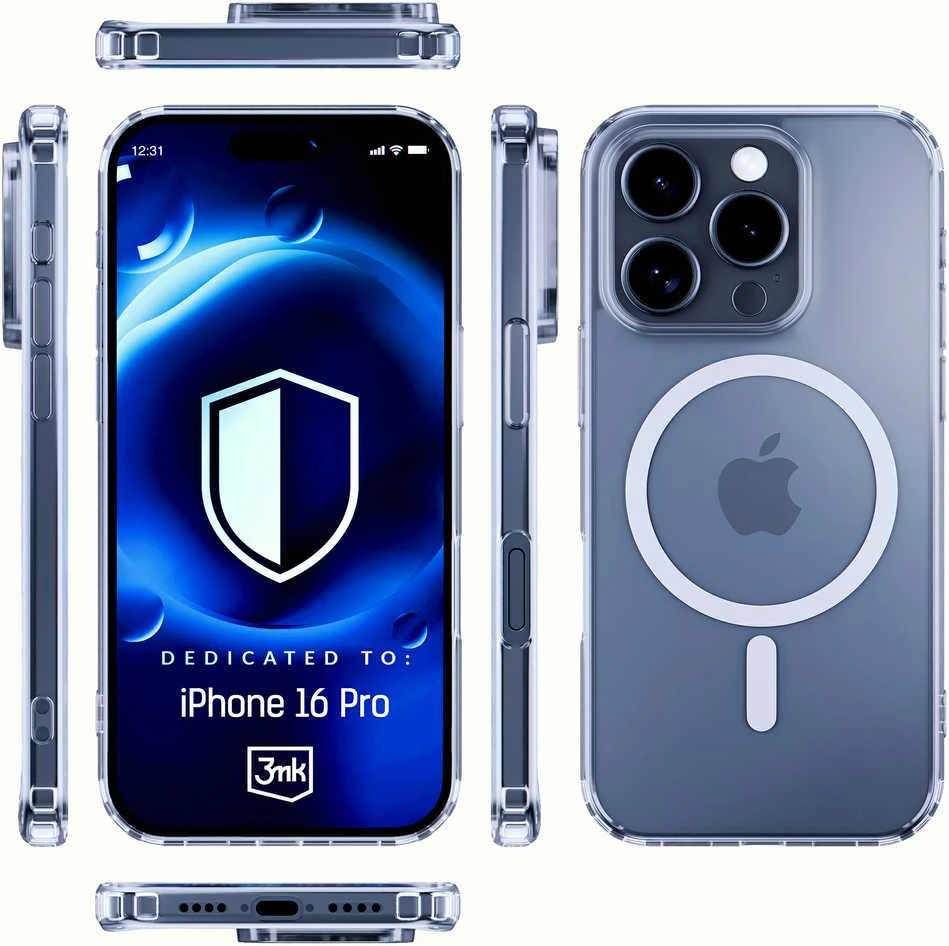 3mk MagCase with MagSafe Apple iPhone 16 Pro - dėklas telefonui skaidrus