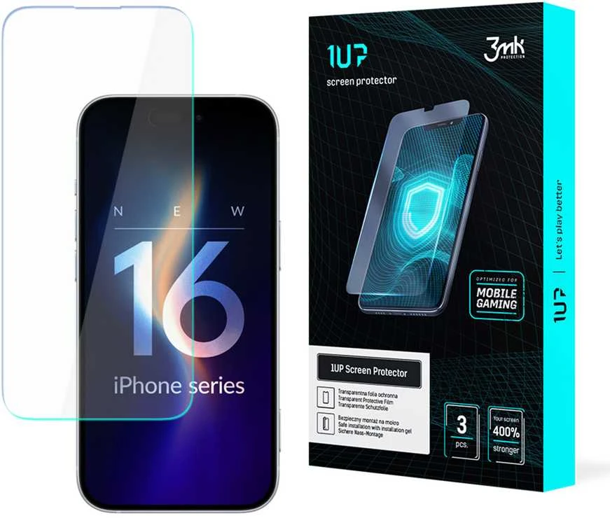 3mk 1UP - apsauginė plkėvelė skirtas Apple iPhone 16 Pro Max (3 pieces)