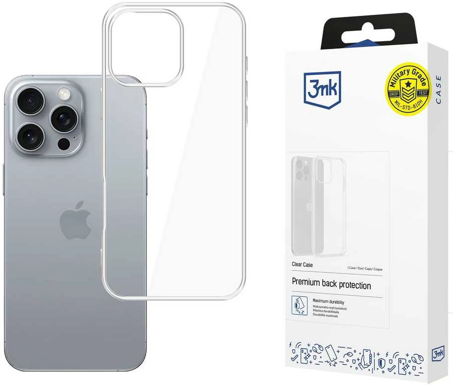 Dėklas 3mk Clear Case 1,2mm Apple iPhone 16 Pro Max