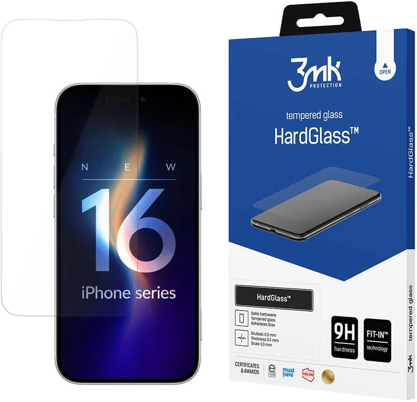LCD apsauginis stikliukas 3mk Hard Glass Apple iPhone 16 Pro Max