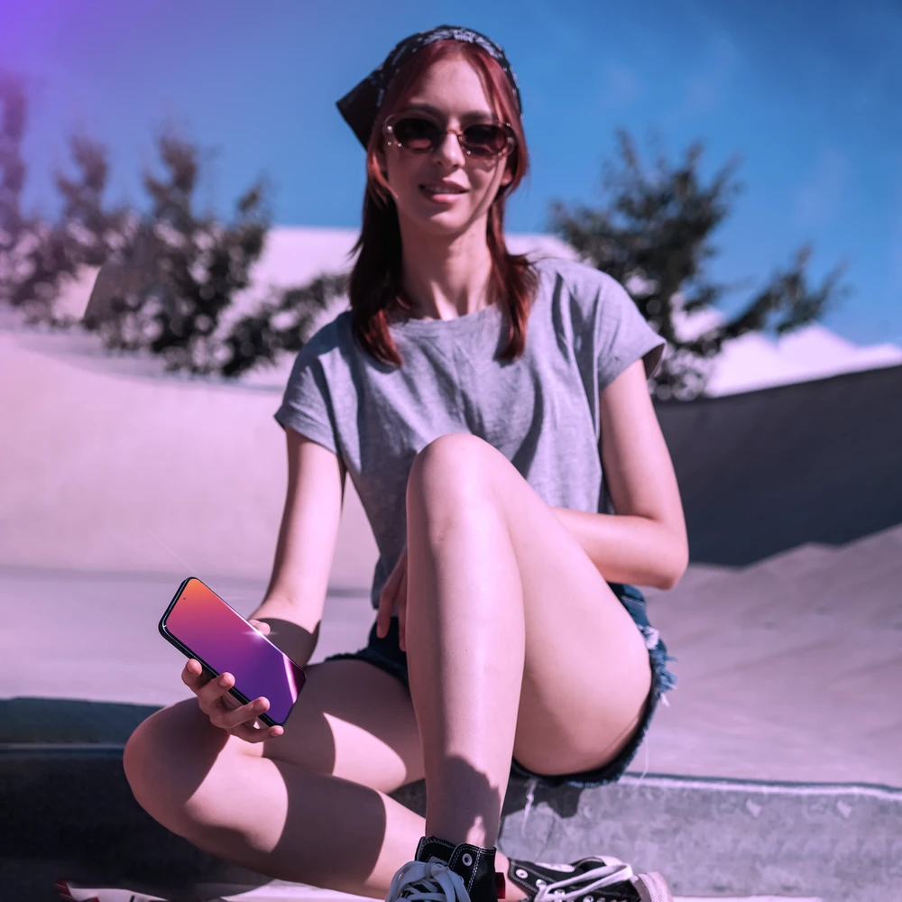 3mk Rainbow Privacy grūdintas stiklas skirtas Apple iPhone 16e