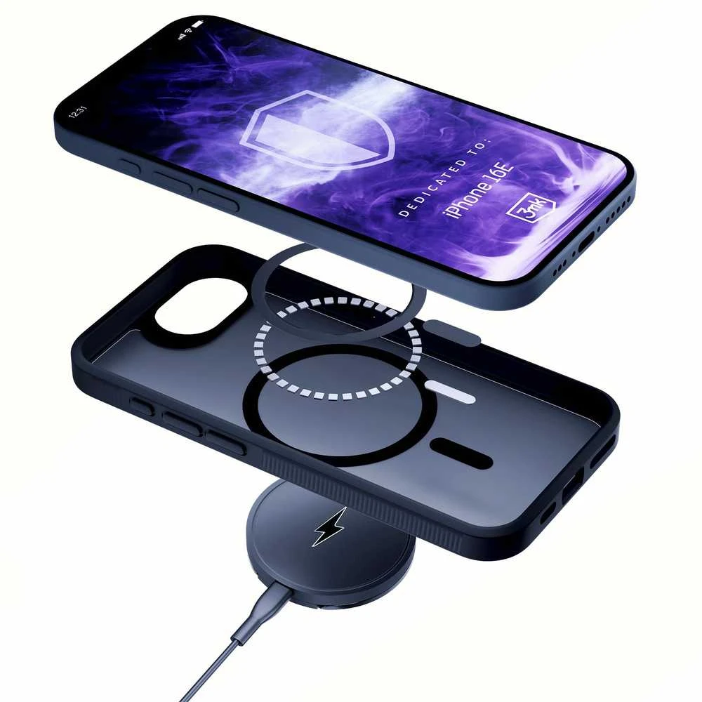 Dėklas Apple iPhone 16E – 3mk Smoke MagCase