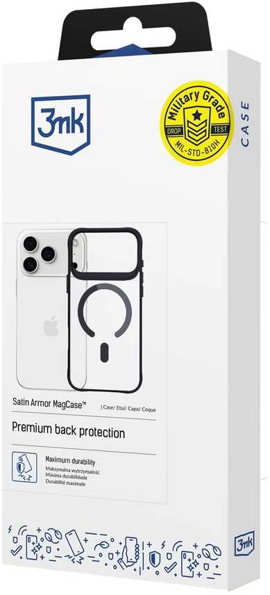 Dėklas 3MK Satin Armor MagDėklas Apple iPhone 17 Pro