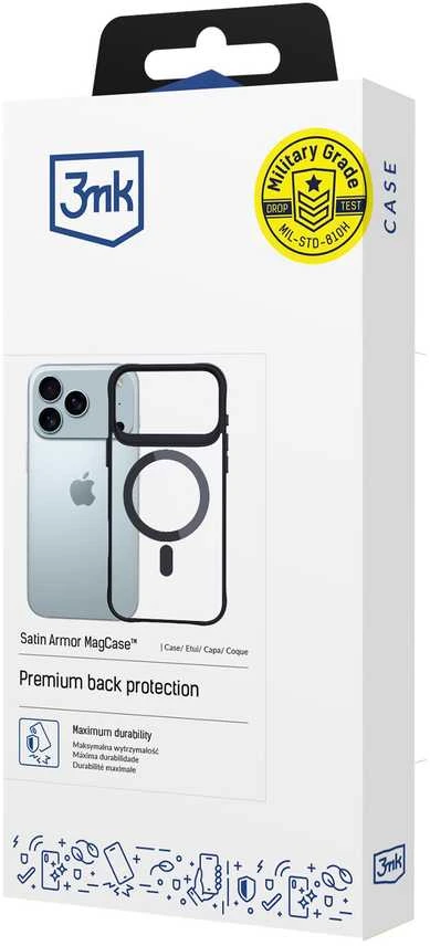Dėklas 3MK Satin Armor MagCase skirtas Apple Apple iPhone 17 Pro Max