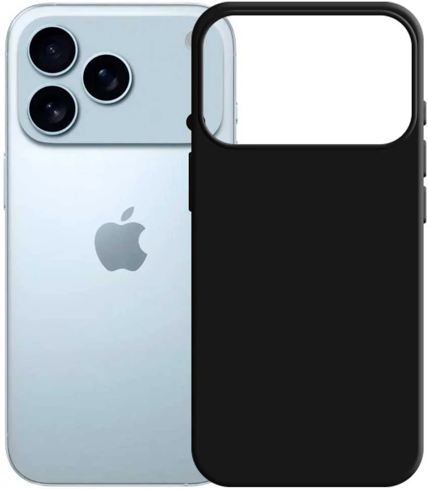 Case 3MK Silicone dėklas skirtas Apple Apple iPhone 17 Pro Max juodos spalvos