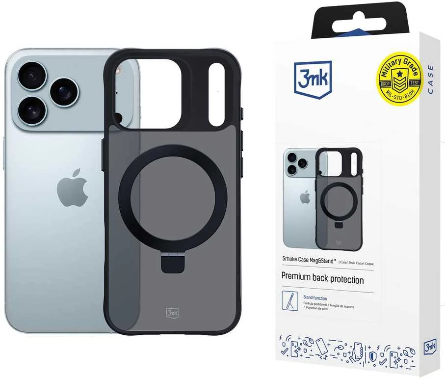 Dėklas 3MK Smoke Dėklas Mag&Stir do Apple Apple iPhone 17 Pro Max