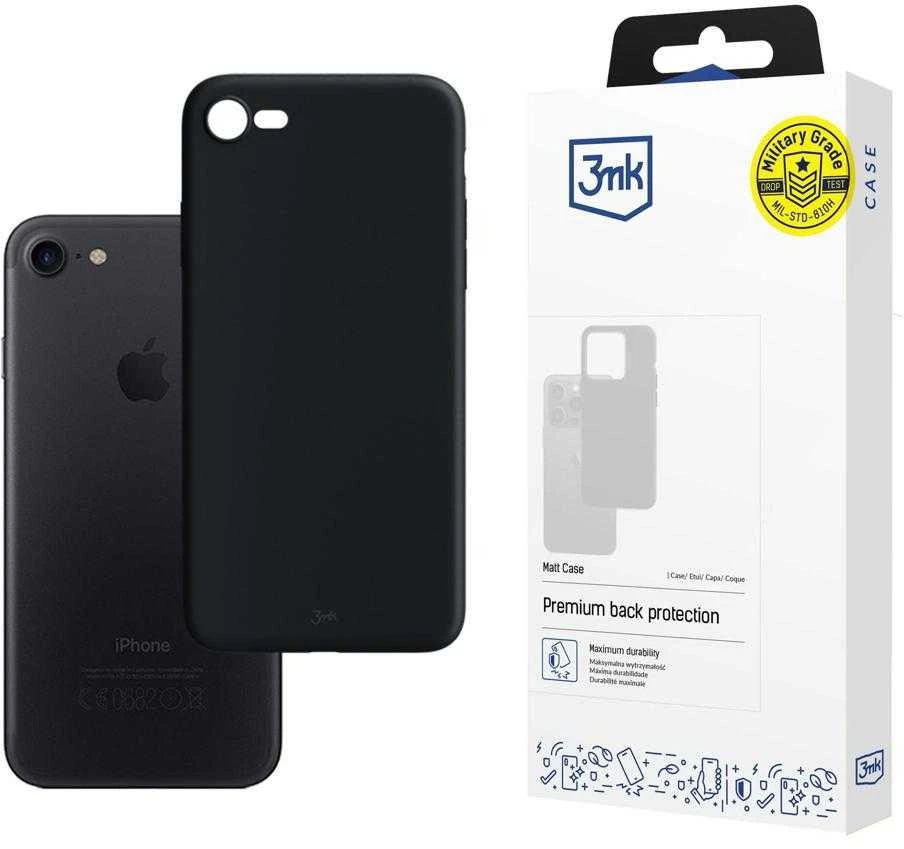 3MK Matt Dėklas Apple iPhone 7/8/SE 2020 / SE2022 juodos spalvos