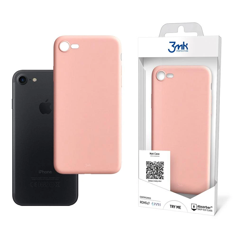 3Mk Protection 3mk matinis dėklas, skirtas iPhone 7 / 8 / SE 2020 / SE 2022 – rožinis