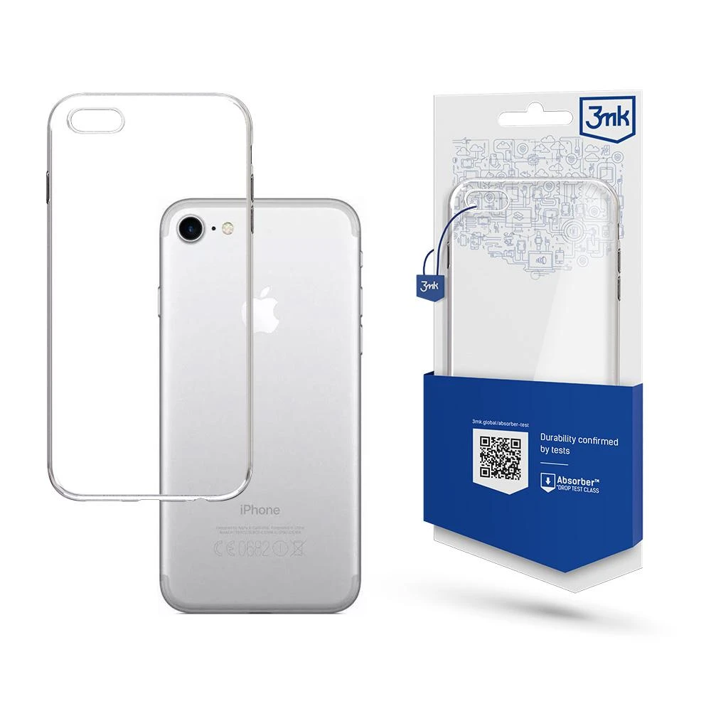 Dėklas 3Mk Protection 3MK skaidraus dėklo galinis dangtelis, Apple, iPhone 7/8, TPU, skaidrus