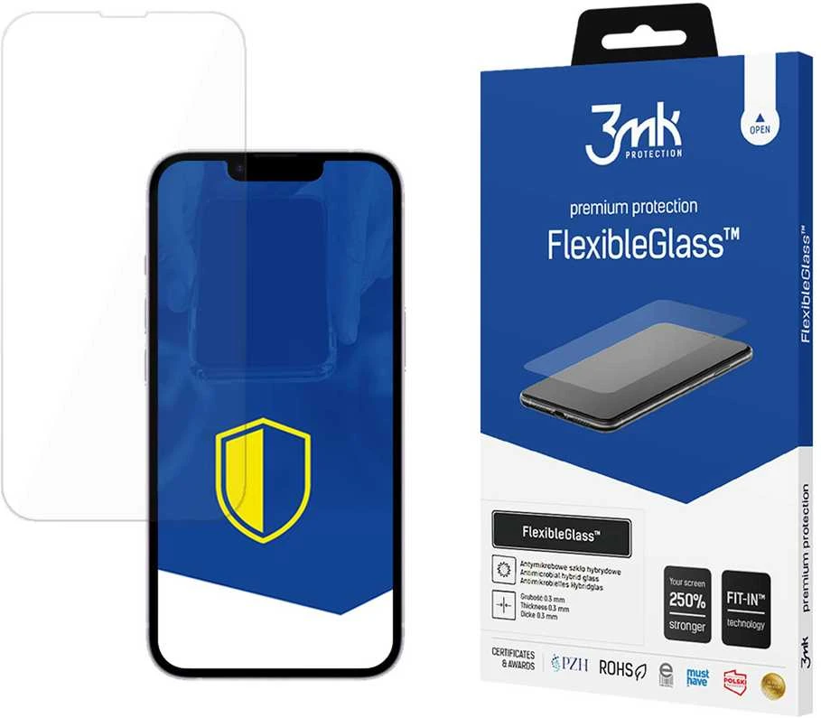 3MK FlexibleGlass Apple iPhone 16E / 17e hibridinis stiklas
