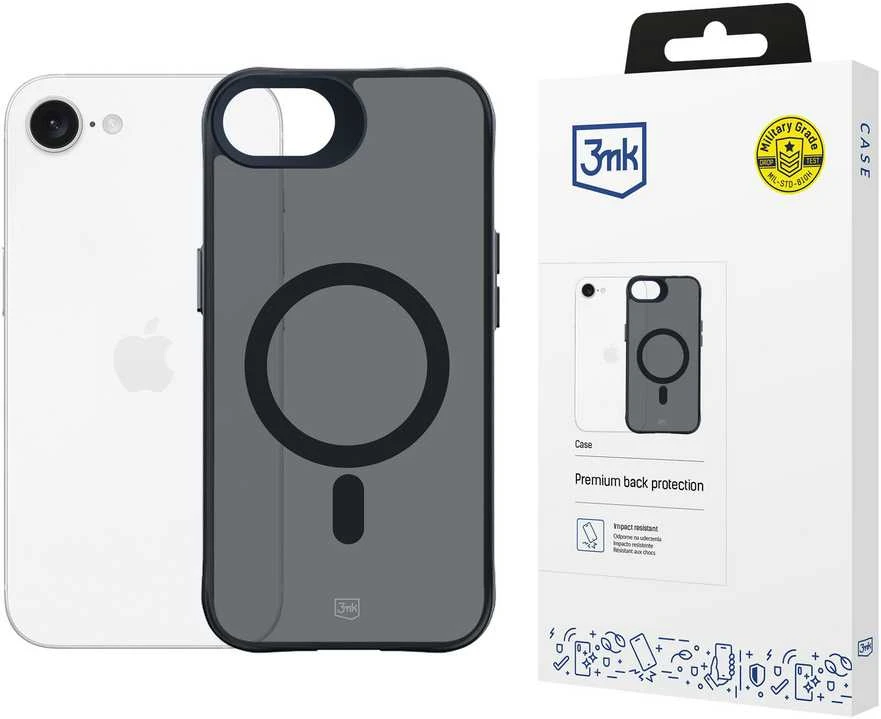 Dėklas Apple iPhone 16E – 3mk Smoke MagCase