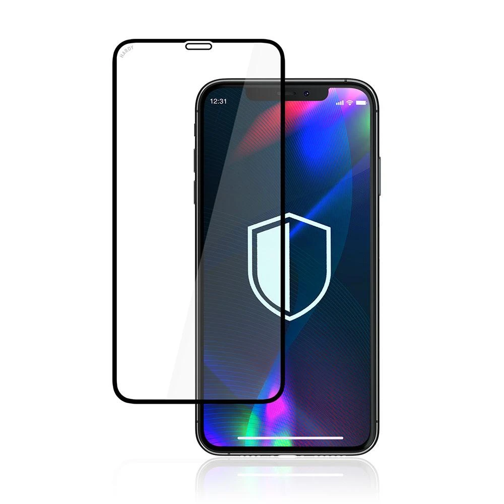 3MK Grūdintas stiklas Hardy iPhone X / XS / 11 Pro juodas / juodas