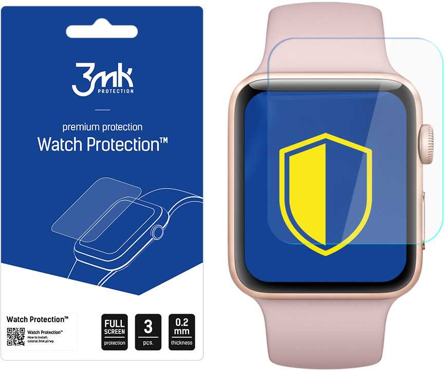 Apsauginė ekrano plėvelė 3Mk išmaniojo laikrodžio Apple 3, 42mm
