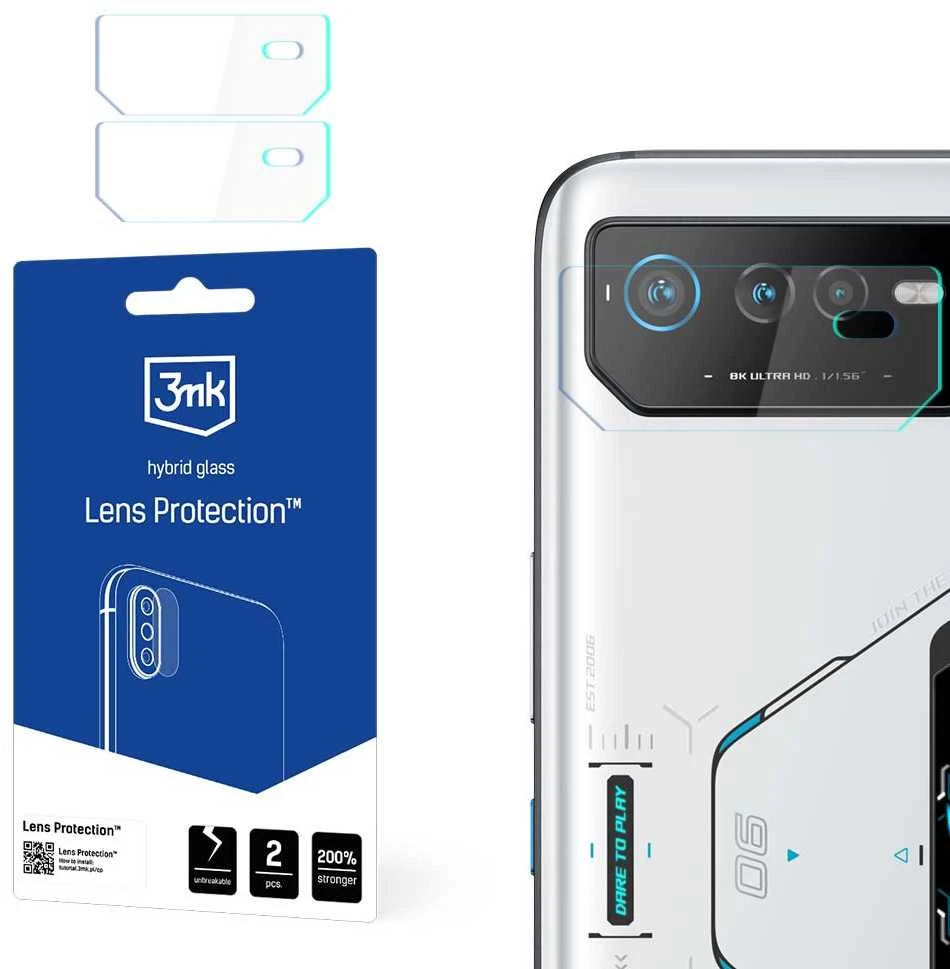 3Mk Protection 3mk Lens Protection™ hibridinės kameros stiklas, skirtas Asus ROG Phone 6 / 6 Pro / 6D / 6D Ultimate