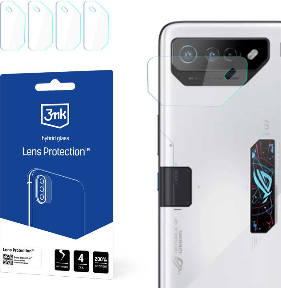 3mk Lens Protection™ hibridinis fotoaparato stiklas Asus ROG Phone 7/7 Ultimate