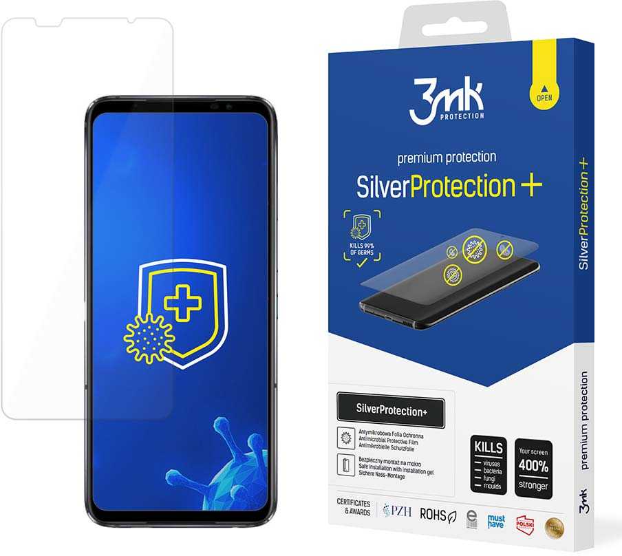 Antibakterinė apsauginė plėvelė 3mk SilverProtection+ Asus ROG Phone 6 / 6 Pro / 6D / 6D Ultimate