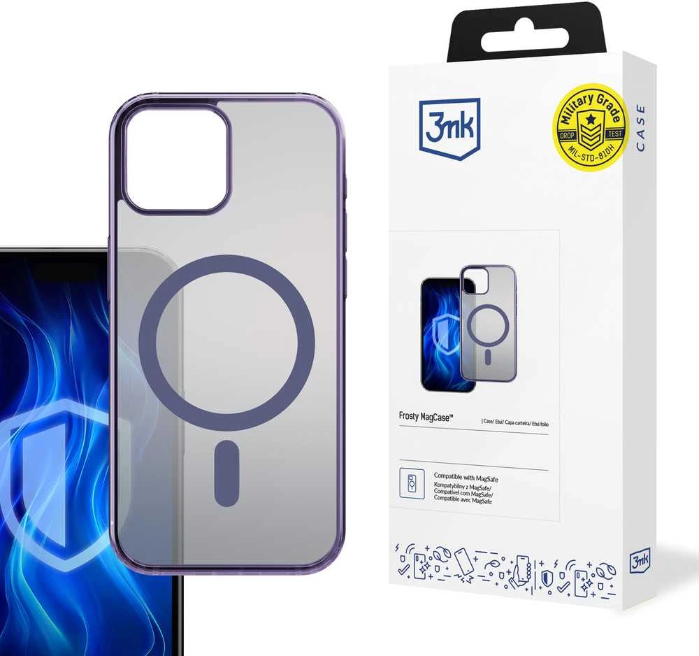 Dėklas 3mk Frosty MagCase Violetinė Case for Apple iPhone 12 Pro Max - violetinė