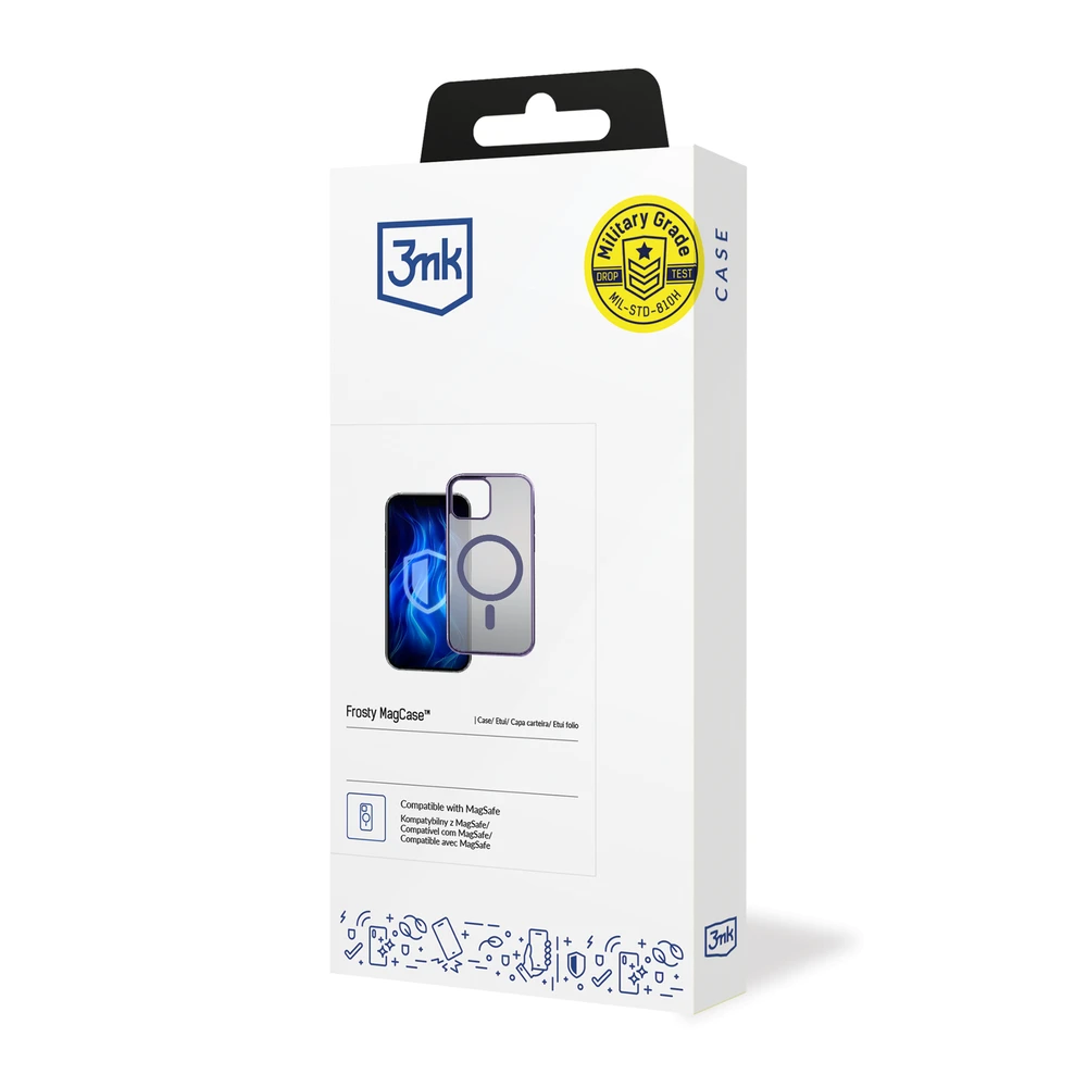 Dėklas 3mk Frosty MagCase Violetinė Case for Apple iPhone 12 Pro Max - violetinė