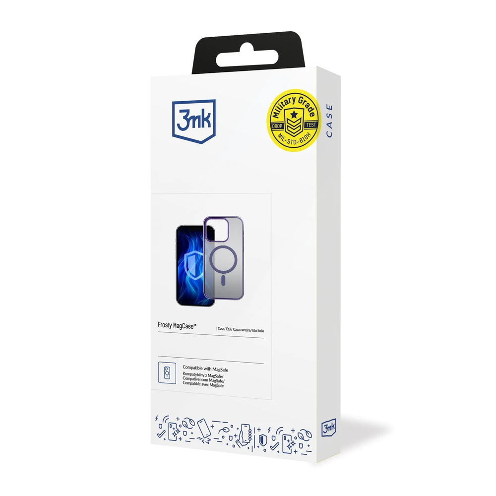 Dėklas 3mk Frosty MagCase Violetinė Case for Apple iPhone 13 Pro - violetinė
