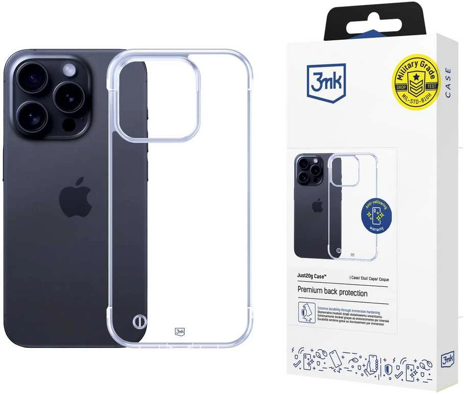 Dėklas 3MK Just20g Clear iPhone 13 Pro