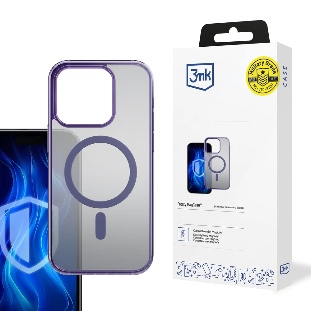 Dėklas 3mk Frosty MagCase Violetinė Case for Apple iPhone 13 Pro Max - violetinė
