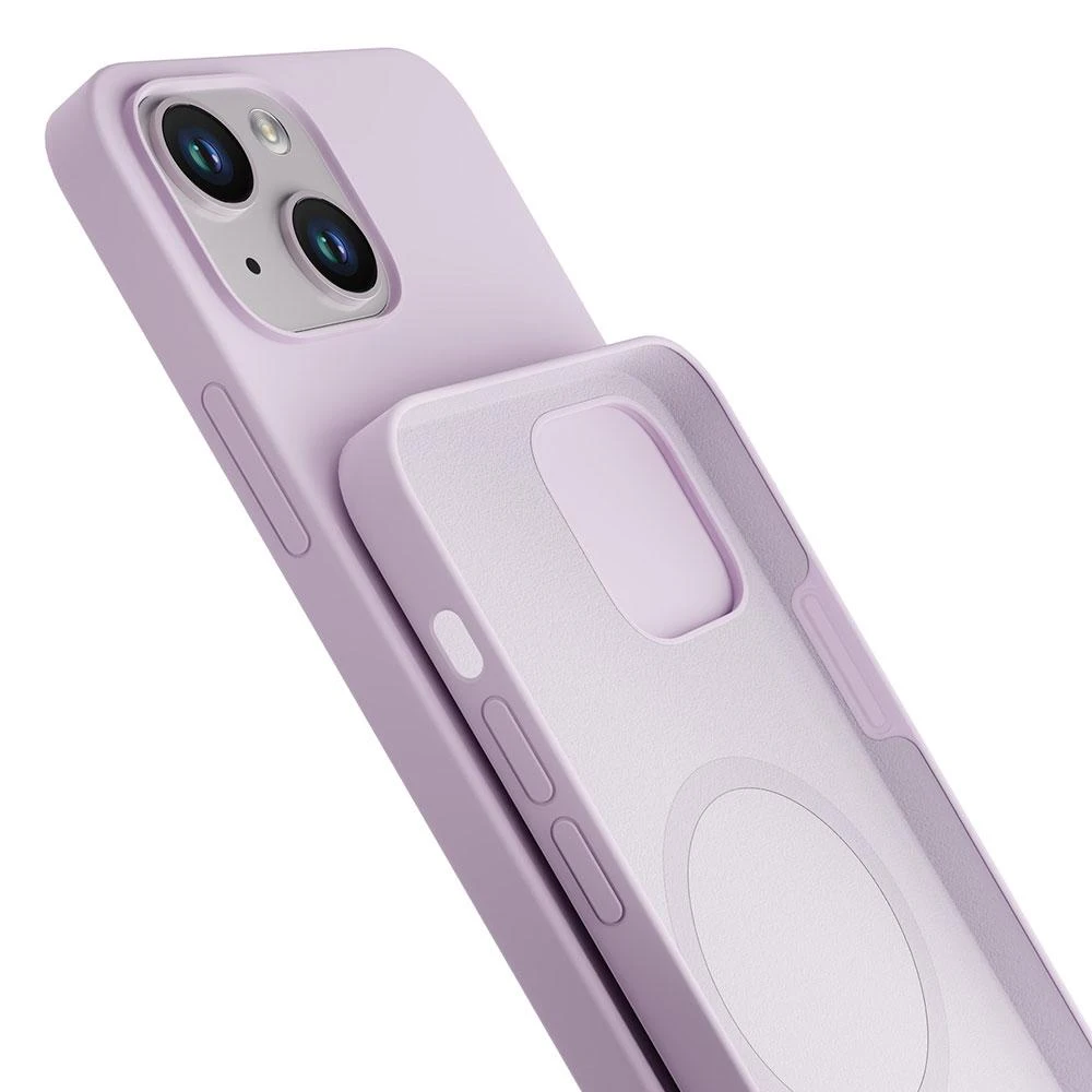 3MK Hardy dėklas iPhone 14 Plus / 15 Plus 6.7" violetinis / šviesiai violetinis MagSafe