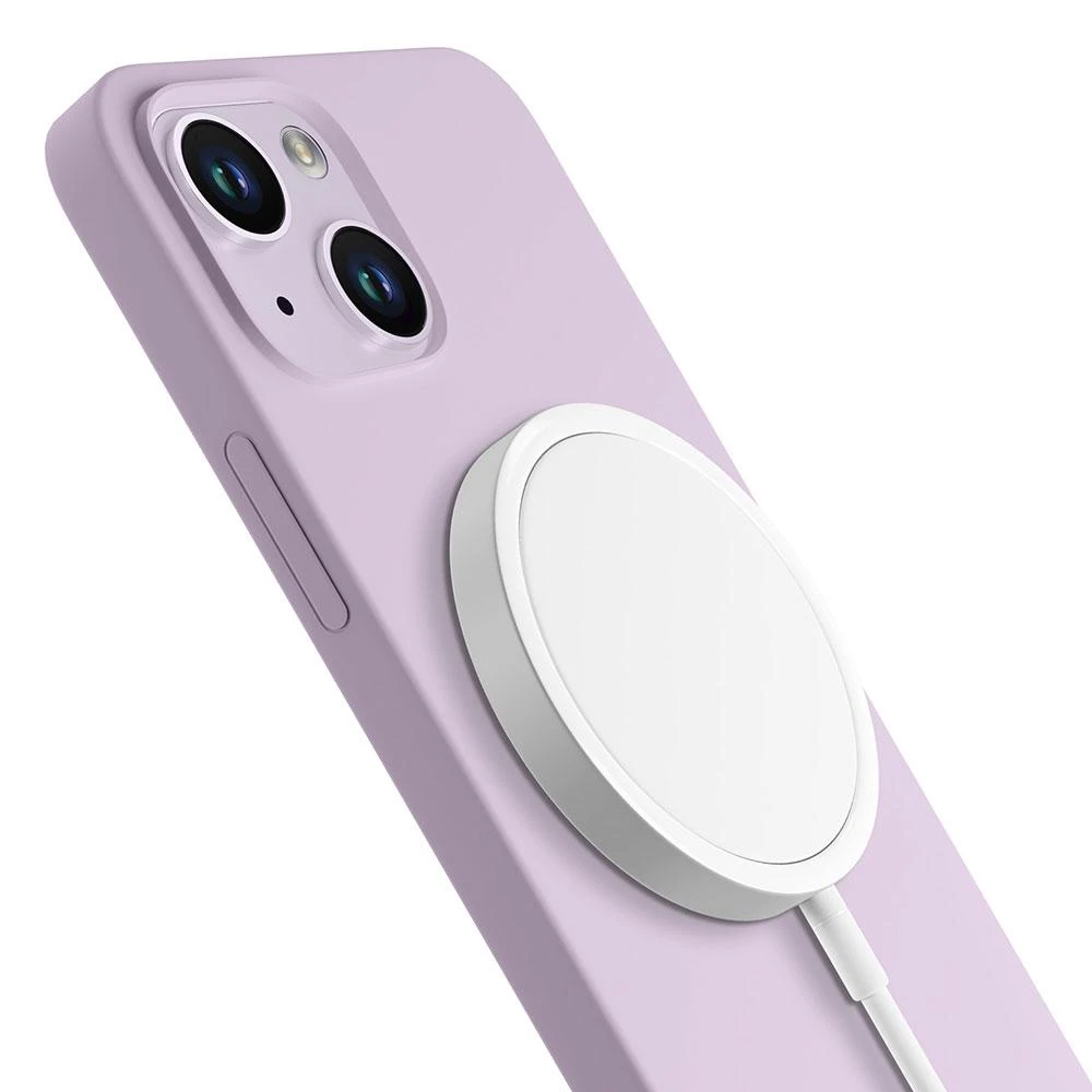 3MK Hardy dėklas iPhone 14 Plus / 15 Plus 6.7" violetinis / šviesiai violetinis MagSafe