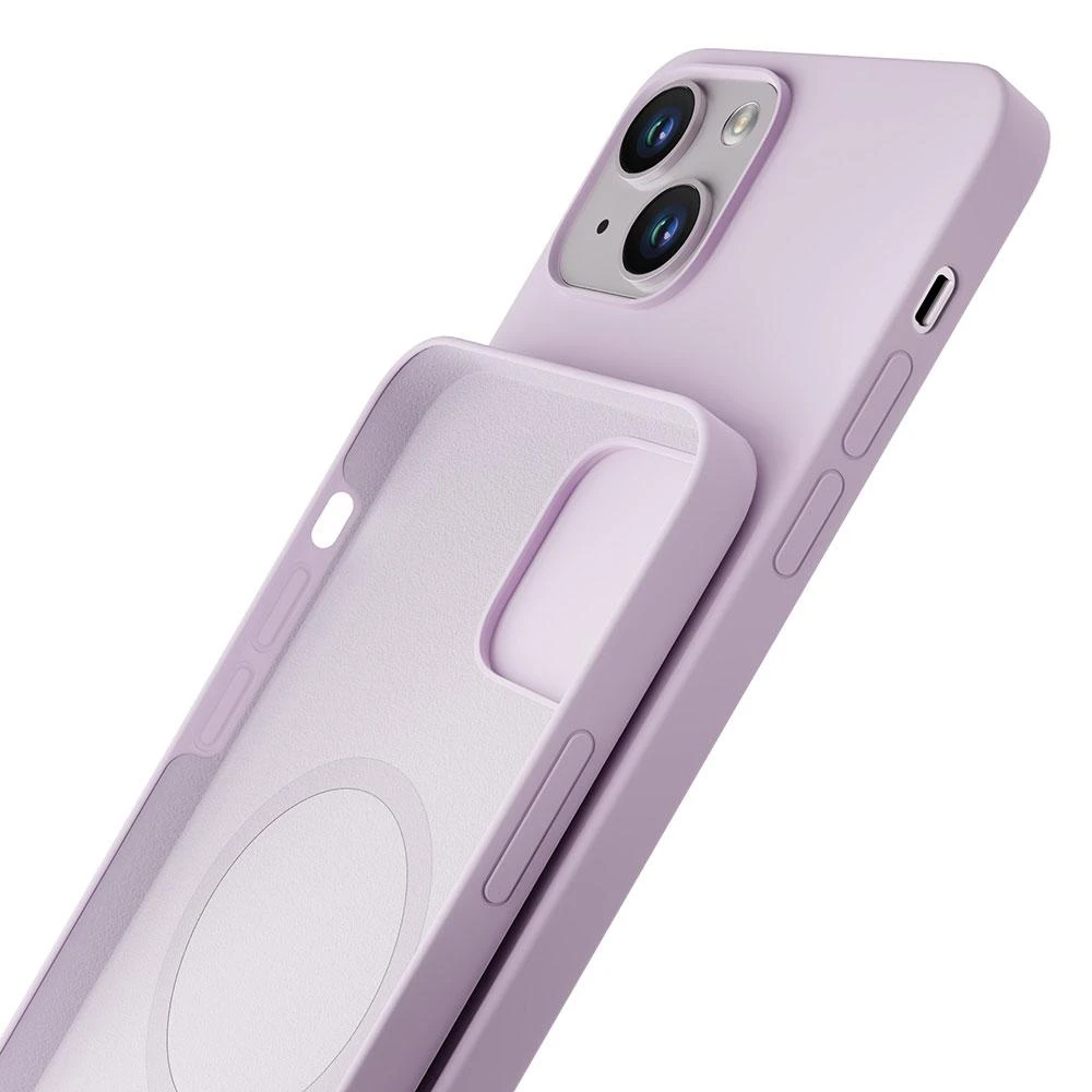 3MK Hardy dėklas iPhone 14 Plus / 15 Plus 6.7" violetinis / šviesiai violetinis MagSafe