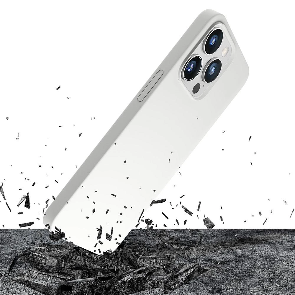 Dėklas 3Mk Protection 3mk Hardy silikoninis „MagCase“, skirtas „iPhone 14 Pro Max“ – baltas