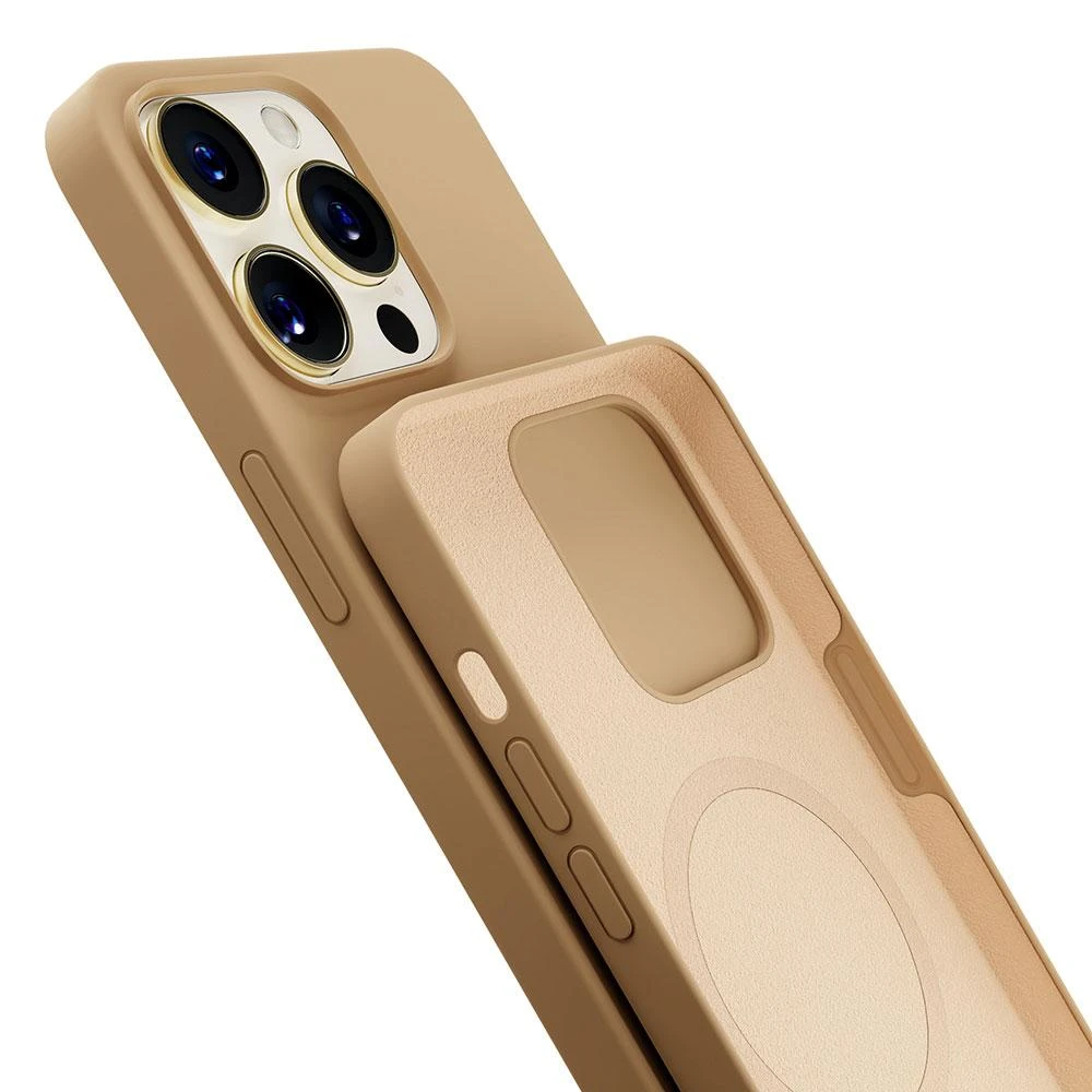 Dėklas Apple iPhone 14 Pro Max – 3mk Hardy Silicone MagCase Gold