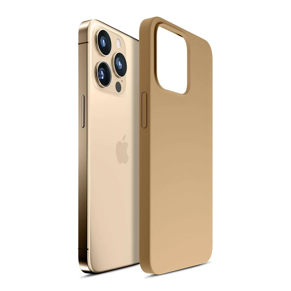 Dėklas Apple iPhone 14 Pro Max – 3mk Hardy Silicone MagCase Gold