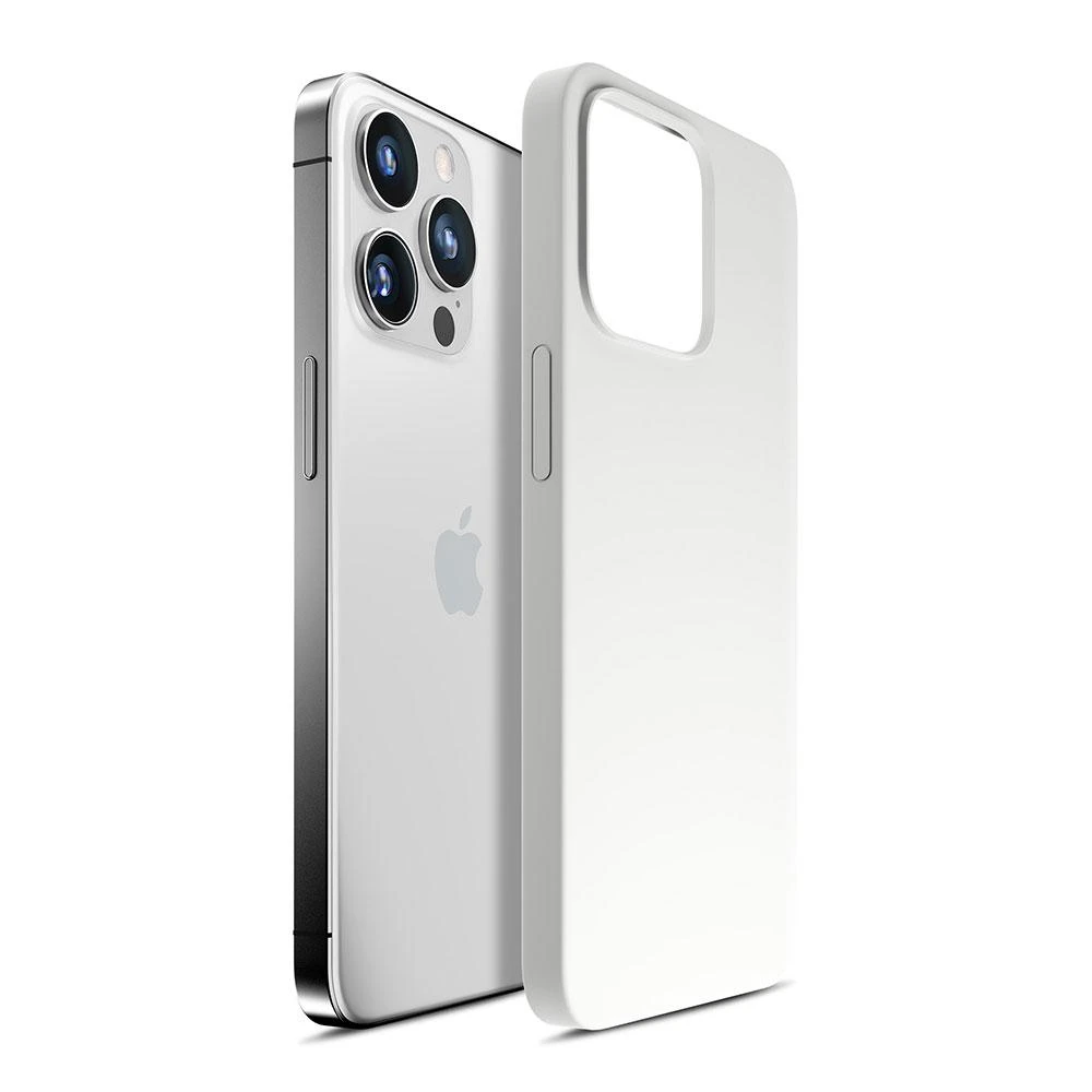 Dėklas 3Mk Protection 3mk Hardy silikoninis „MagCase“, skirtas „iPhone 14 Pro Max“ – baltas