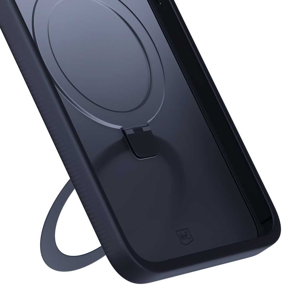 Dėklas 3MK Smoke Apple iPhone 15 Magsafe ir stovas