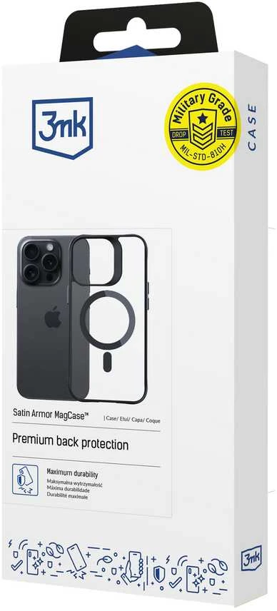 3MK Satin Armor MagDėklas Apple iPhone 15 Pro 6.1″