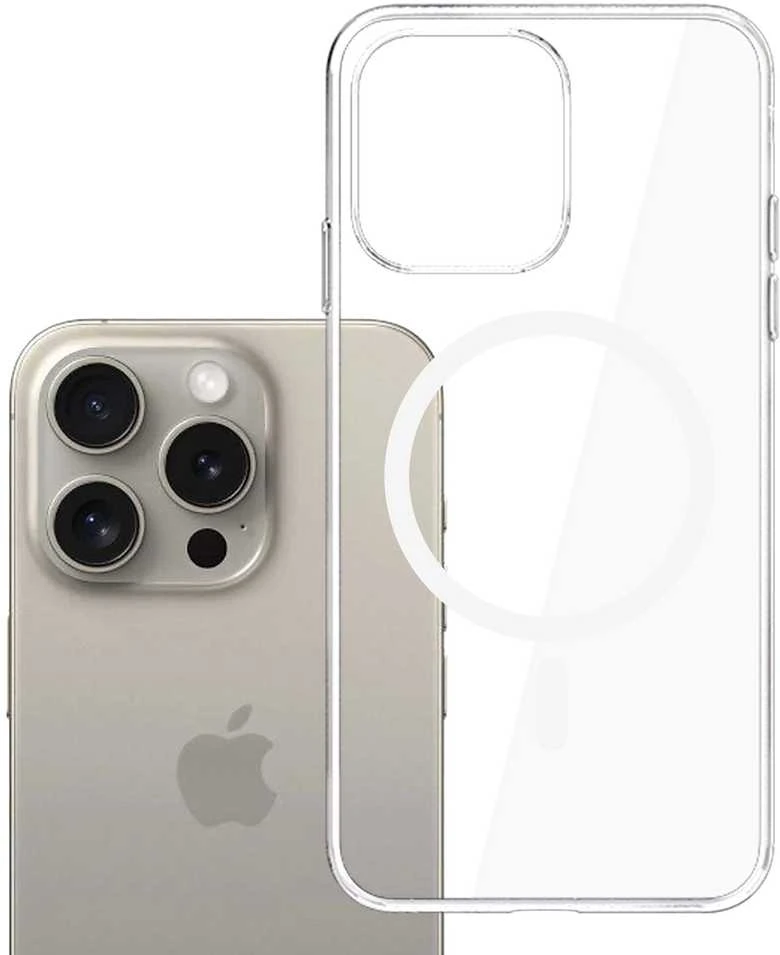 Dėklas 3MK Clear MagCase Apple iPhone 15 Pro Max