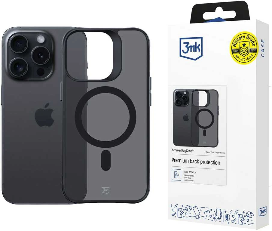 3MK Smoke MagDėklas Apple iPhone 15 Pro Max 6.7&8243;