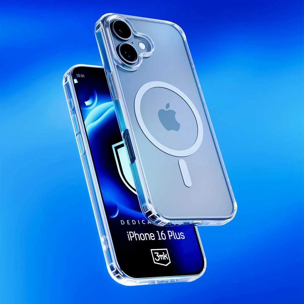 3MK MagDėklas Apple iPhone 16 Plus 6.7" skaidrus, suderinamas su MagSafe
