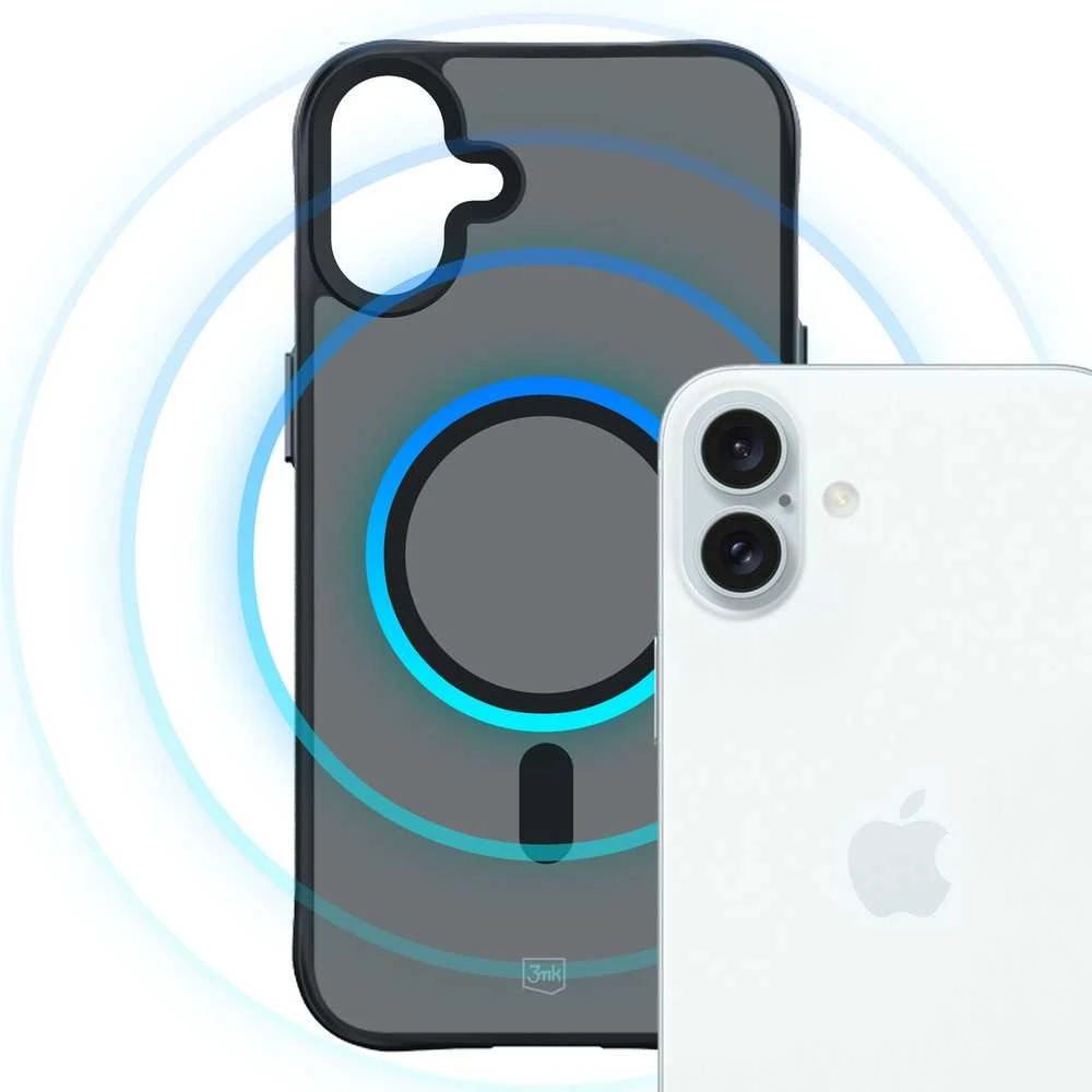 3mk Smoke MagCase with MagSafe Apple iPhone 16 Plus - semi-dėklas telefonui skaidrus