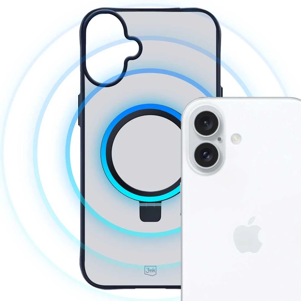 3MK dūminis dėklas Apple iPhone 16 Plus Magsafe ir stovas