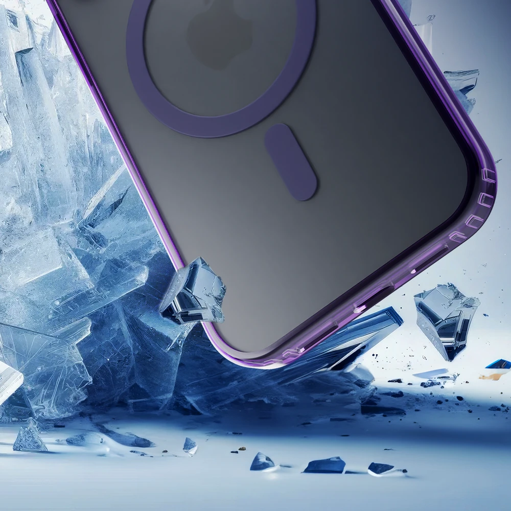 Dėklas 3mk Frosty MagCase Apple iPhone 16E - Violetinė