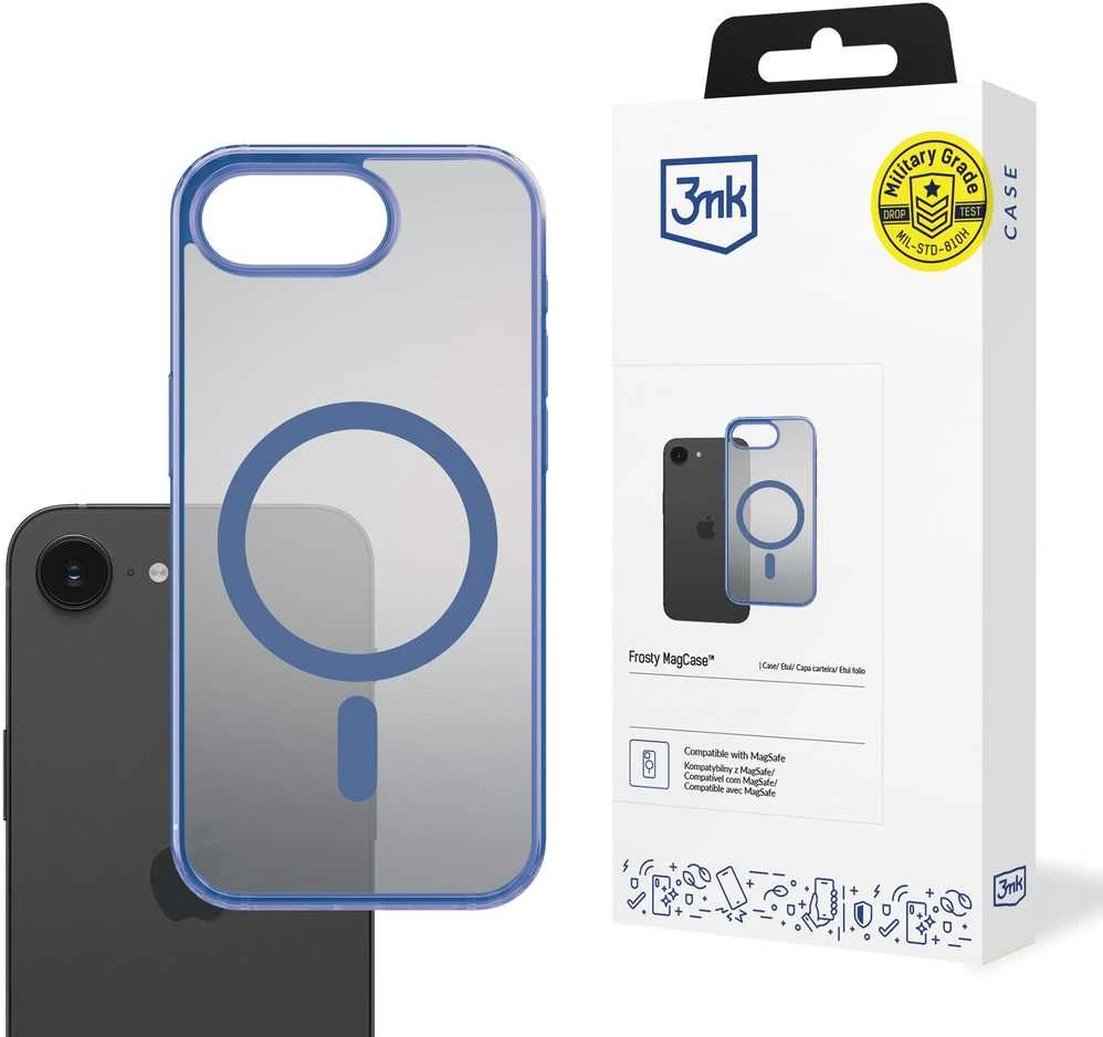 Dėklas Mėlynas Apple iPhone 16E - 3mk Frosty MagCase mėlynas
