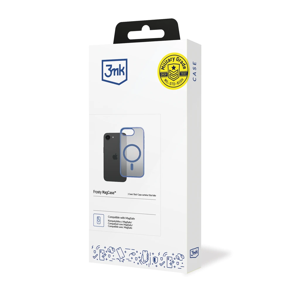 Dėklas Mėlynas Apple iPhone 16E - 3mk Frosty MagCase mėlynas
